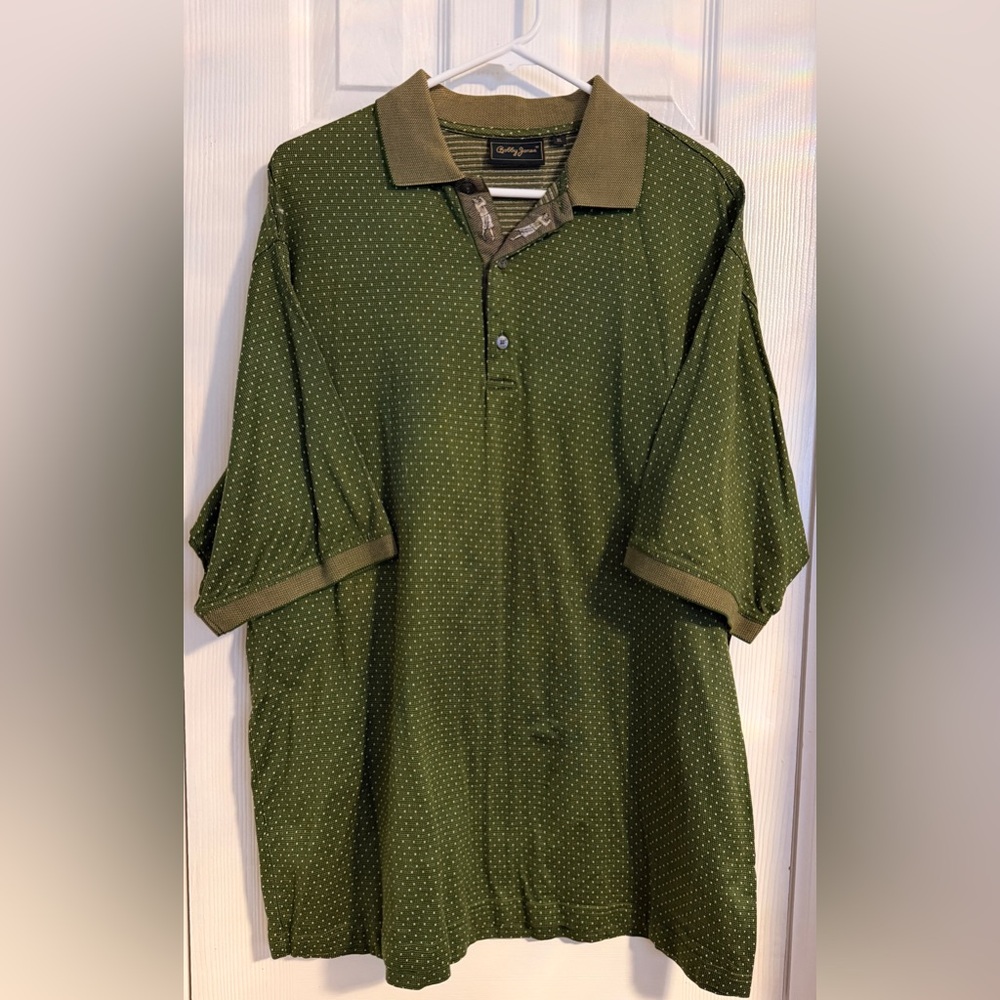 Bobby Jones Olive Green Golf Polo Shirt